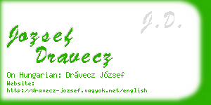 jozsef dravecz business card