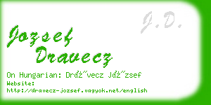 jozsef dravecz business card